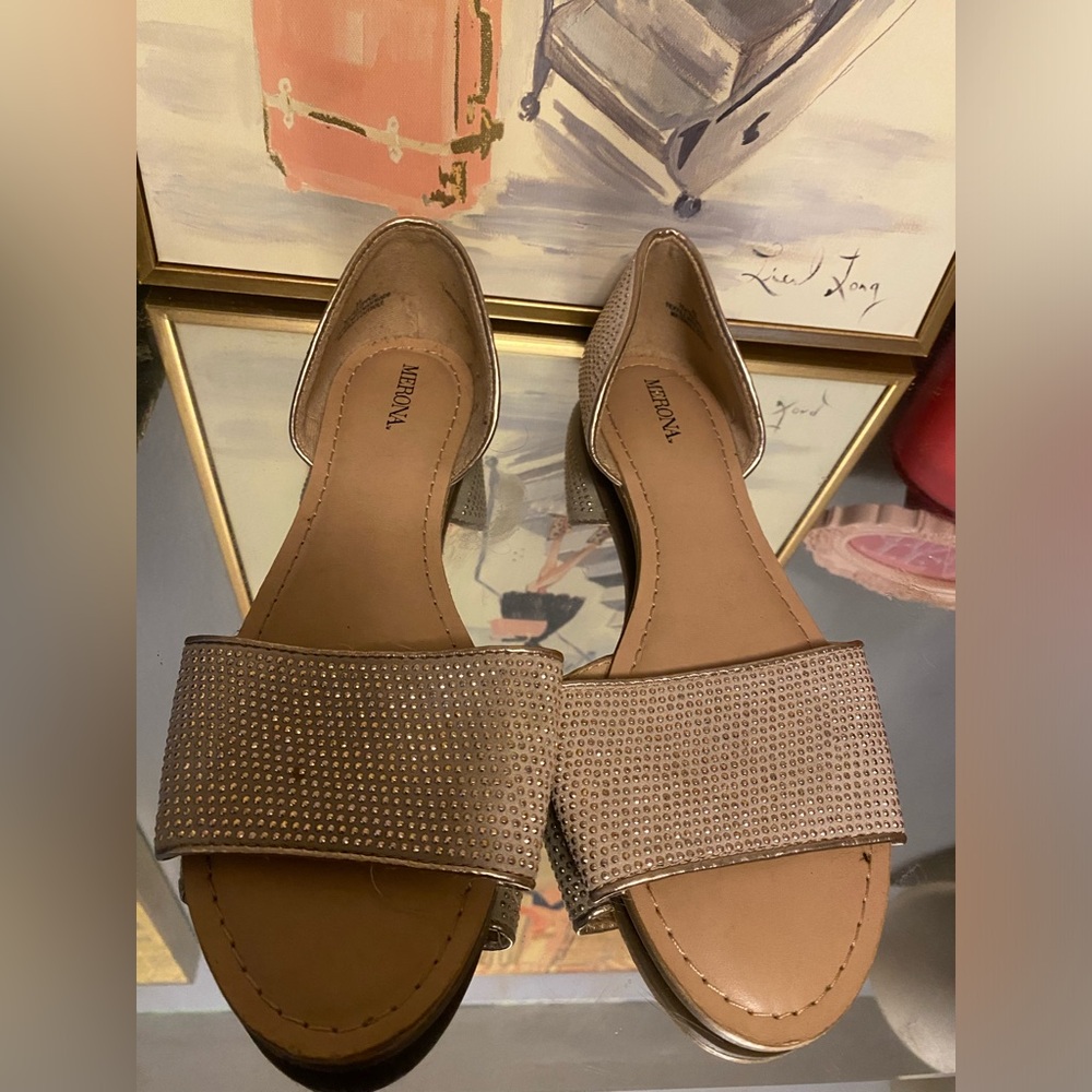 Merona Sparkly blush/champagne Sandals